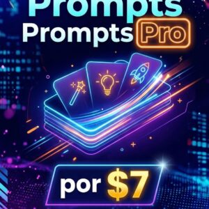 Portada del Pack de Prompts Pro de María Elena Monroy por $7 USD, diseñado para la visibilidad de consultoras y coaches en Instagram y redes sociales con inteligencia artificial.